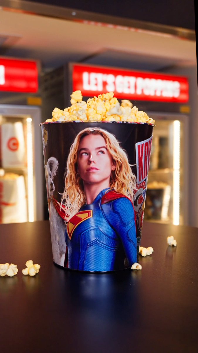 Our Supergirl merch is NOW AVAILABLE in theatres 💥