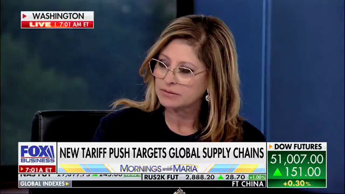 US Trade Rep. Ambassador Greer on proposing new tariffs under Section 301: "We have all of these countries in the world that allow goods made with forced labor into their countries. America doesn't do that... there's a cost to doing the right thing, and other countries aren't bearing it, so this is just one step."
