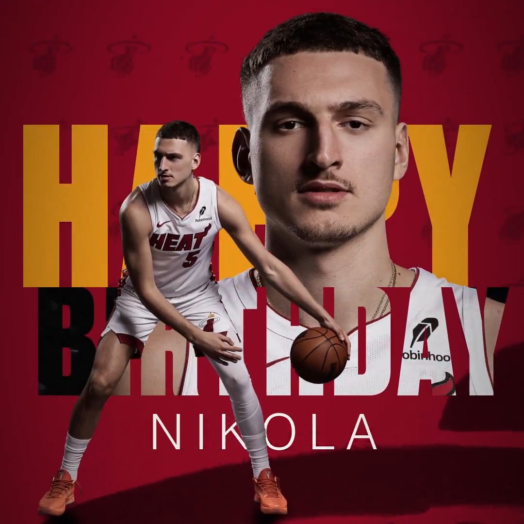 Join us in wishing Nikola Jovic a Happy Birthday! 🎂