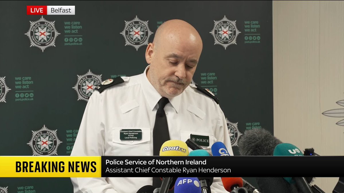 "I share the public's revulsion over the brutal nature of this attack." PSNI Assistant Chief Constable Ryan Henderson provides an update on a knife attack in Belfast, as he says the public can expect an increased police presence. 📺 Sky 501