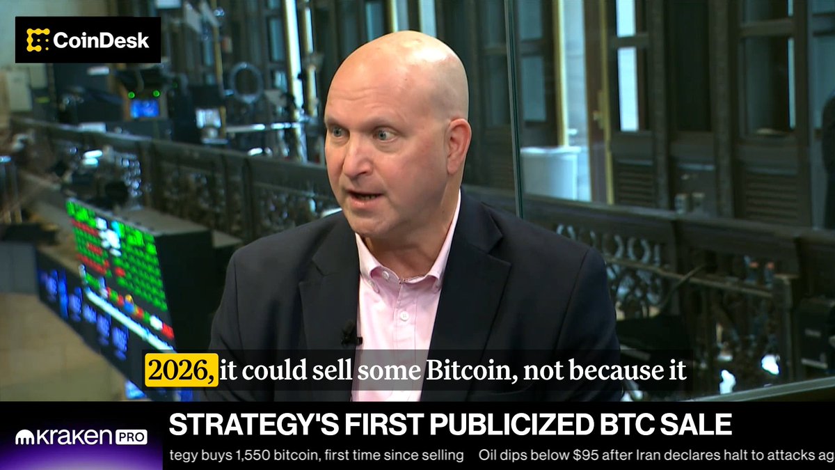 INSIGHT: Benchmark-StoneX senior analyst, Mark Palmer says Strategy sold 0.004% of its $BTC to prove to S&amp;P it could.