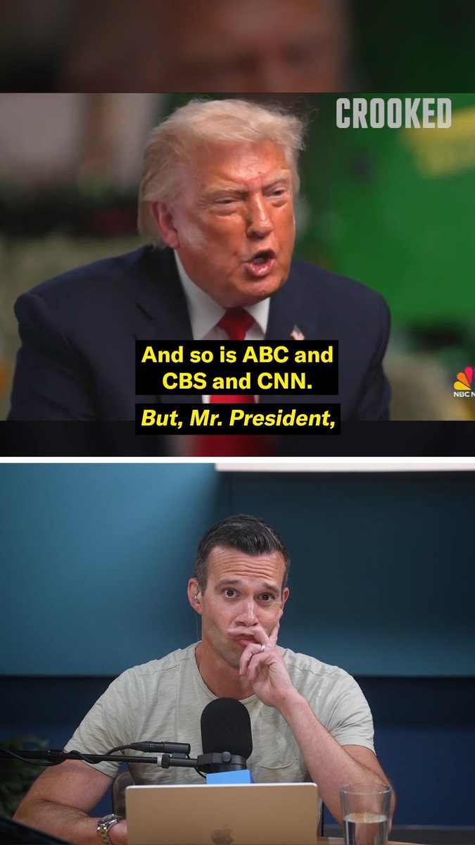 Jon, Jon, and Tommy react to Donald Trump storming out of his "Meet the Press" interview.