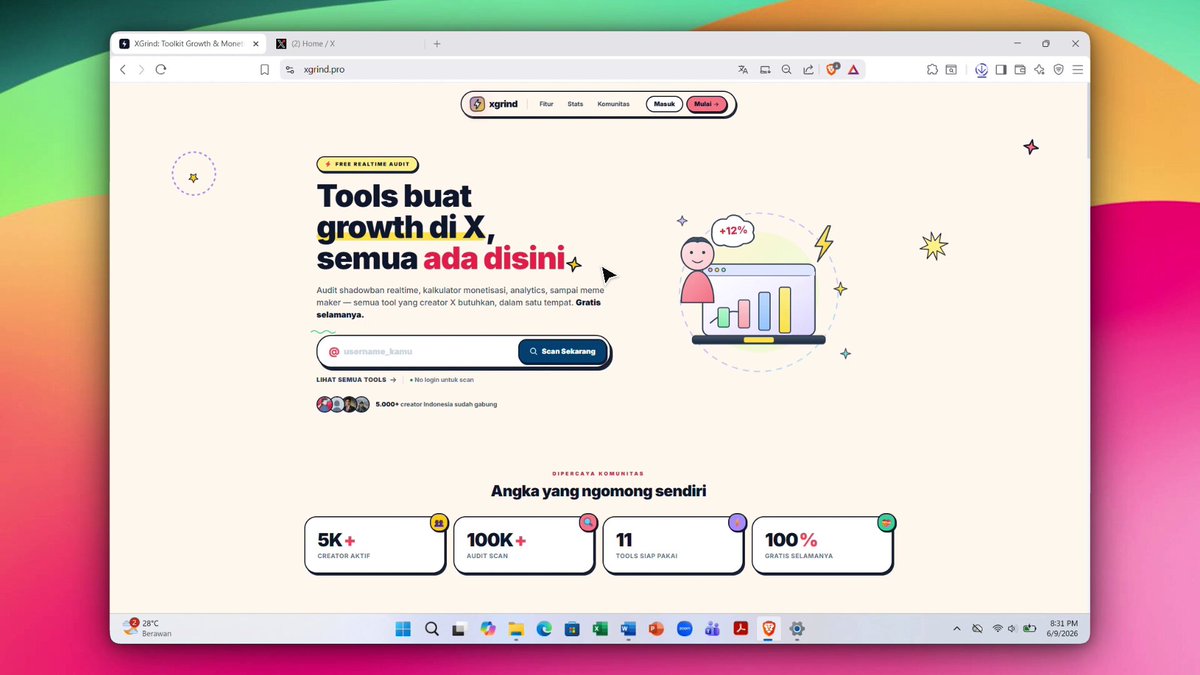 LETSGOOOO VIDEO TUTORIAL HAPUS REP/POST OTOMATIS SAMBIL KERJA! Buat teman2 yang mau hapusin reply/post mencurigakan secara otomatis, ini video tutorialnya buat kamu semua: Alurnya: > Download data di arsip > Extract zip, cari di folder data, tweets.js > Login XGRIND - Download Extensionnya - Sync > Refresh X setelah sync > Masuk lagi ke XGRIND, ke Deep unpaused, masukin tweets.js tadi, klik cleanup otmatis, beres! Tools xgrind ini gue bikin secara gratis buat kalian, tapi untuk otomatisasi begini mohon maaf ya baru PRO dulu. Daripada capek hapusin satu satu kannn. Silakan dicoba!