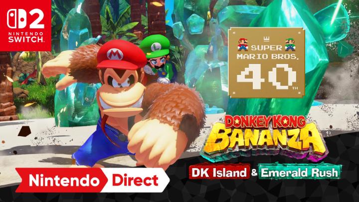 Plus, in the Donkey Kong Bananza: DK Island &amp; Emerald Rush paid DLC, a limited-time collaboration with Super Mario Bros. is breaking through! This limited-time collaboration event will be held in four waves with the first wave beginning later today!