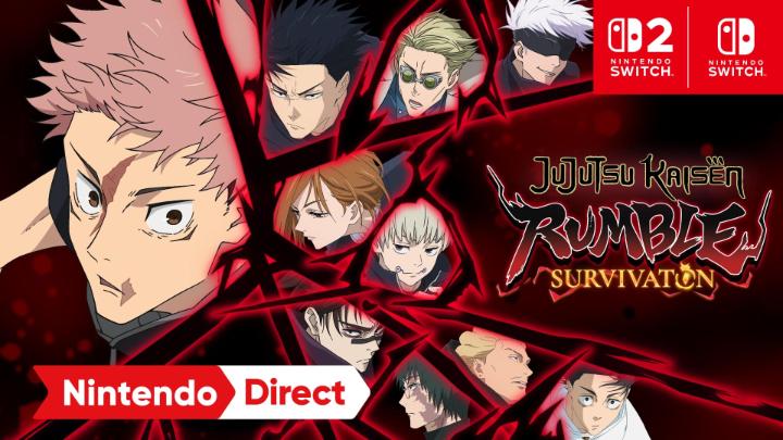 Survive. Exorcise. Change the game. Fight cursed spirits, outscore your rivals, and be the last player standing victorious in this 8-player survivors royale! JUJUTSU KAISEN RUMBLE: SURVIVATON comes to Nintendo Switch 2 in 2026! #NintendoDirect SHUEISHA GAMES