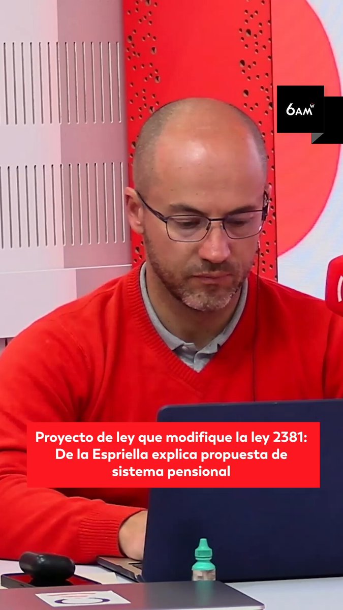 #6AMW | El candidato presidencial Abelardo de la Espriella habló en 6AM W, con Julio Sánchez Cristo, acerca del sistema pensional del país. El candidato presidencial explicó el proyecto de ley que busca modificar la ley 2381, para garantizar mayor libertad de elección en el sistema pensional colombiano. 🔗 Vea la entrevista completa en nuestro canal de Youtube. #ElGranReto2026 #Elecciones2026 #RicardoRoa #AbelardodelaEspriella