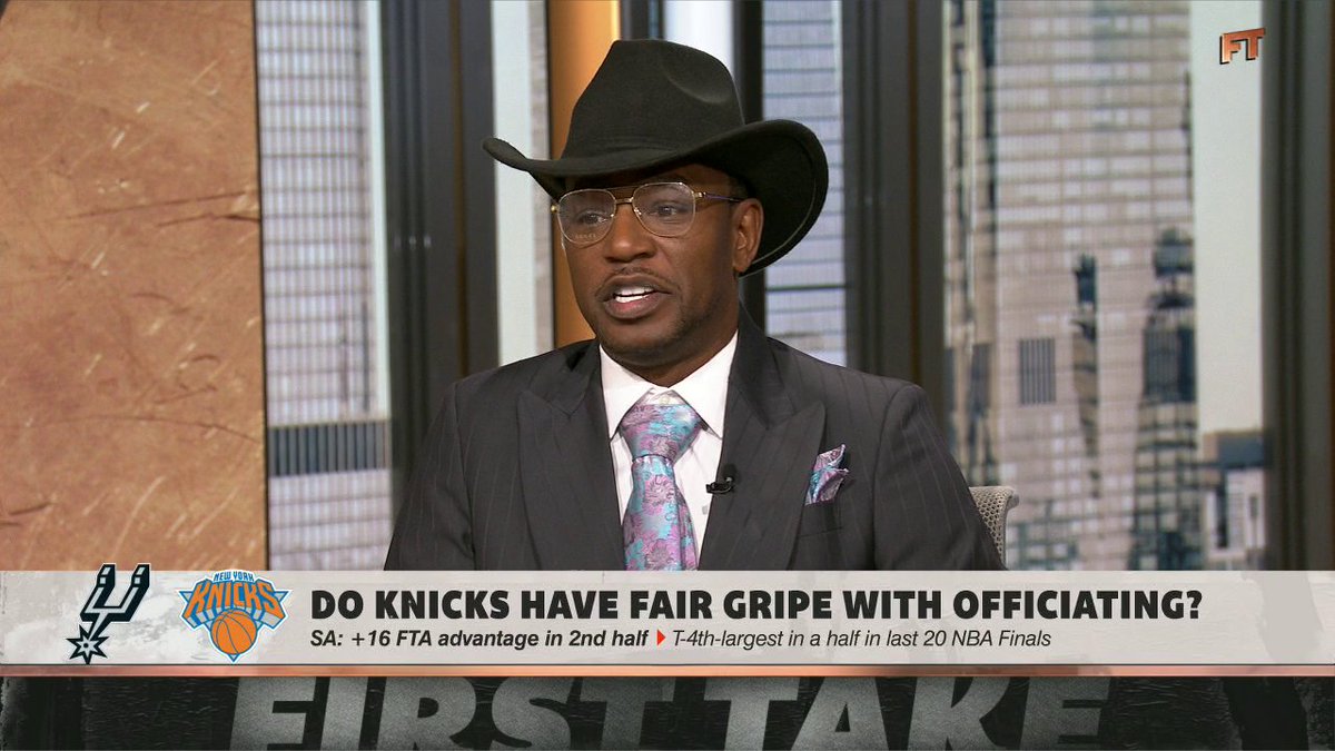 "Stop cryin'. ... You know what it takes to win a championship." —Cameron Giles on the officiating complaints for Game 3 of the NBA Finals 😬