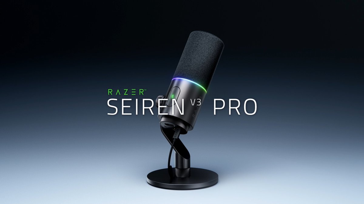 The Razer Seiren V3 Pro delivers studio-quality audio with effortless control for the most demanding creators: From high-energy streams to capturing a live performance, 32-bit float recording helps protect your audio when levels spike unexpectedly. Combined with flexible USB-C and XLR connectivity, the Razer Seiren V3 Pro gives you the flexibility to create your way.
