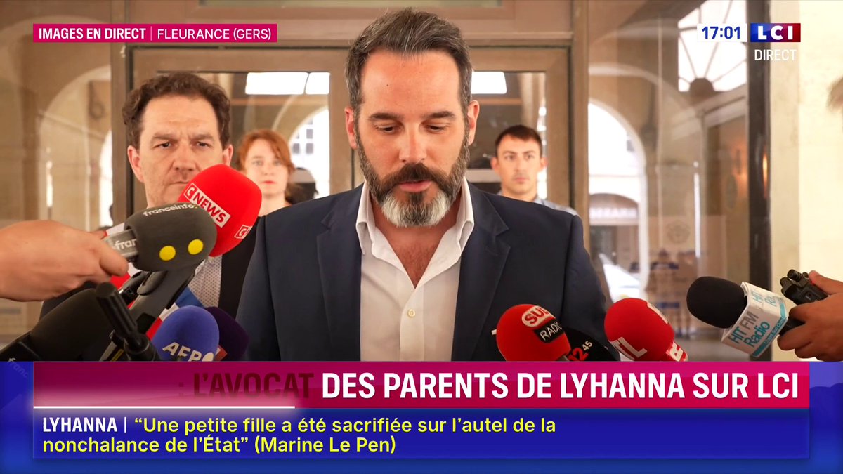 🔴 L'avocat des parents de Lyhanna sur LCI 🗣️ "Étudier 70 000 plaintes d'ici le 14 juillet, c'est de la poudre de perlinpinpin. C'est impossible, à moins de mal faire son travail", le cri du coeur de Me François Roujou de Boubée