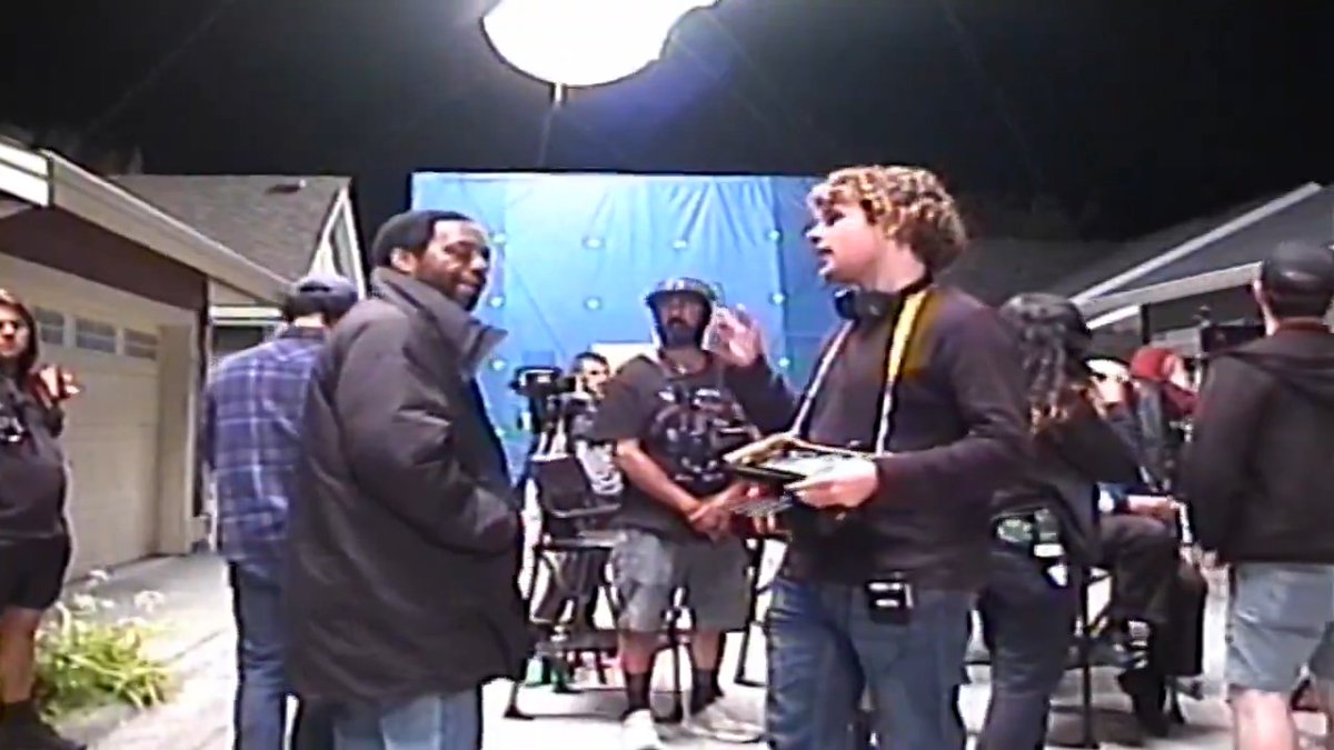 It's massive in there. A behind the scenes look at director Kane Parsons in the 30,000 sq ft Backrooms set.