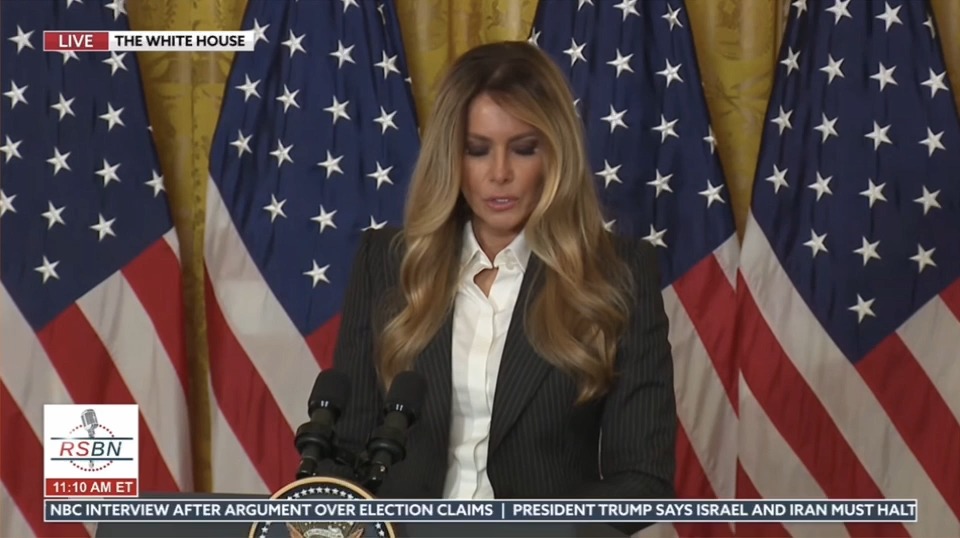 Melania: You can applaud now