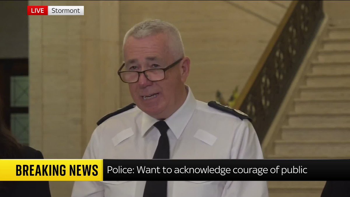 "He was not known to the police service in Northern Ireland" Chief Constable of Northern Ireland Jon Boutcher says the suspect of the Belfast knife attack was not on any national security databases and there is nothing to suggest that it's a terrorist-related attack