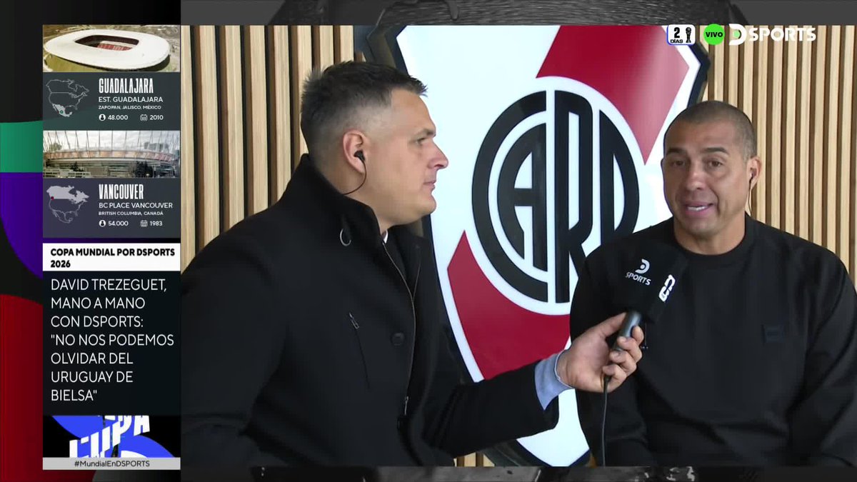 "EL OBJETIVO ES DARLE UN LADO INTERNACIONAL A LO QUE ES LA MARCA RIVER" David Trezeguet explicó cuáles son sus funciones en el Millonario. 🎙️ PabloSager🎙🐜⚽️🐎 en #DSPORTSNoticiasLite