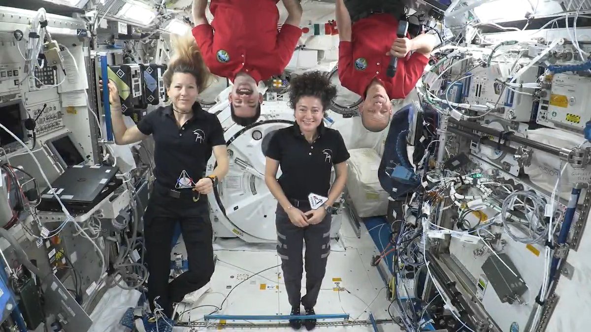 Expedition 74 crew members aboard the International Space Station including NASA astronauts Jack Hathaway, Jessica Meir, and Chris Williams, as well as European Space Agency astronaut Sophie Adenot send their congratulations and well wishes to the four Artemis III crew members. This mission will test critical rendezvous and docking capabilities between Orion and commercial human landing systems needed to deliver astronauts to the lunar surface. More...