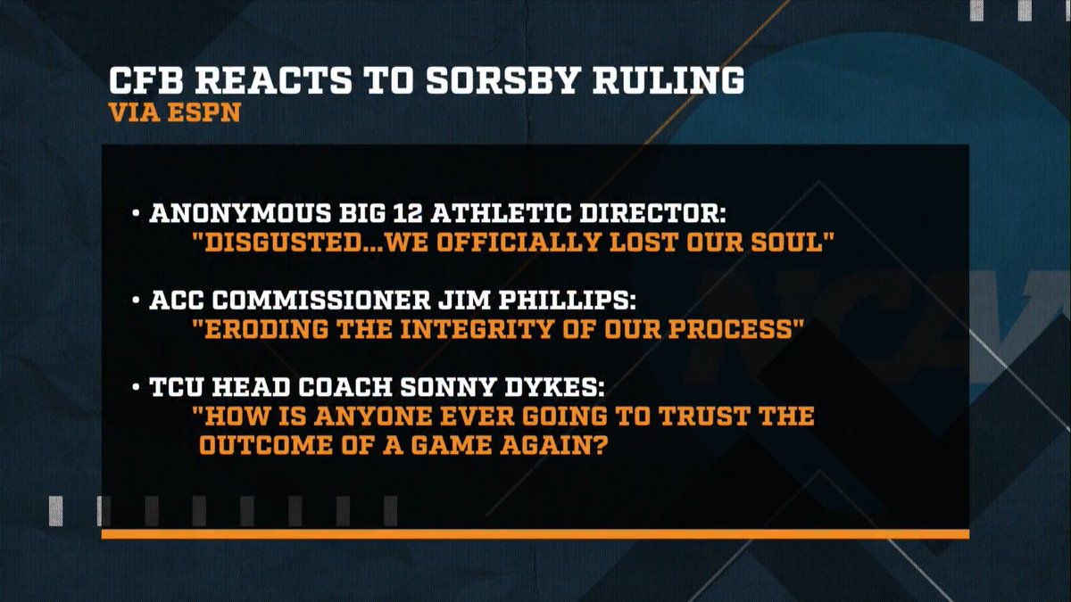"If you're gonna treat it like it's an addiction, and you're gonna be serious about this, then be serious about this! Addicts don’t get fixed... throwing 3 touchdown passes is not gonna fix whatever is bothering Brendan Sorsby." – DP on the Brendan Sorsby situation