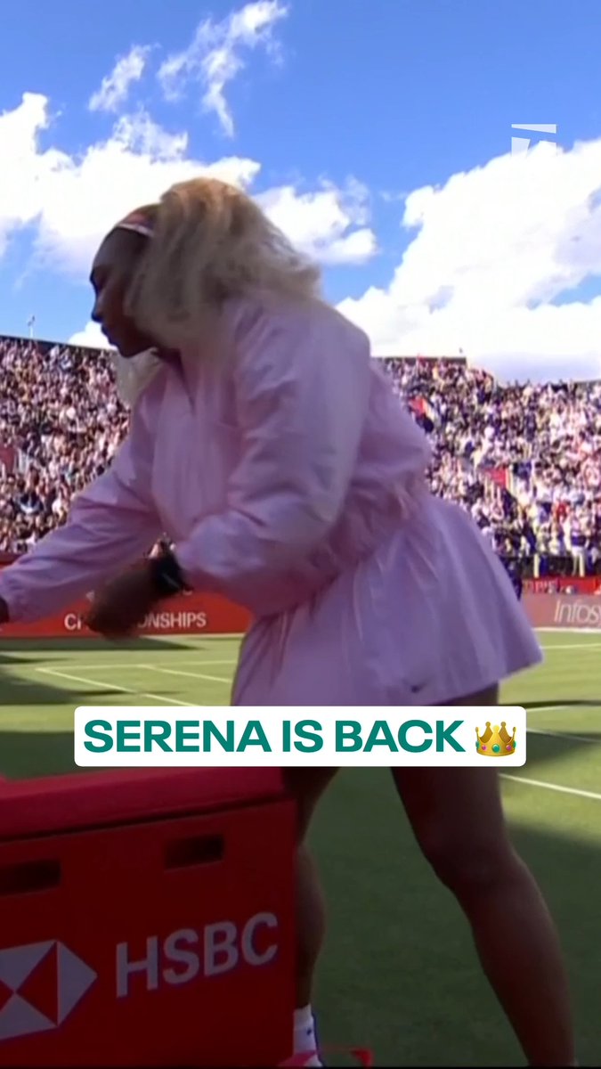 The return of the QUEEN 🤩 Serena Williams #hsbcchampionships