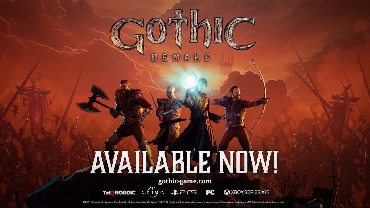 It’s time to return to the Colony! #Gothic 1 Remake is available now for PC, PlayStation 5, and Xbox Series X|S! Get it here: