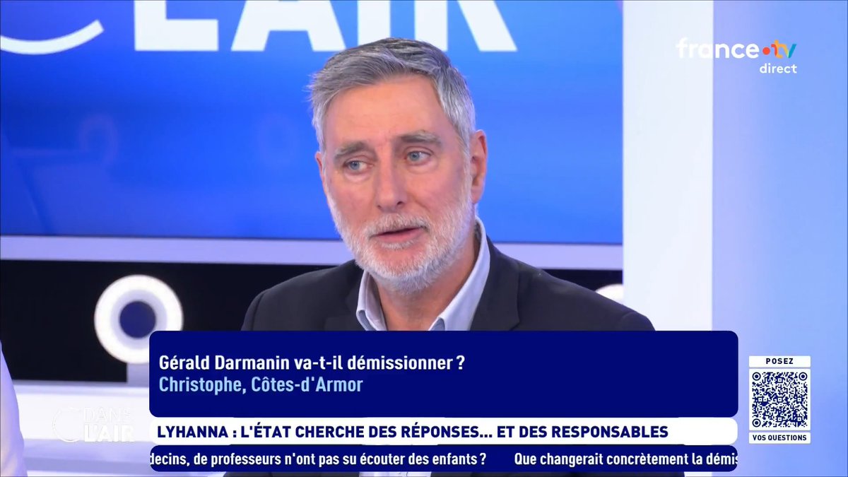"Darmanin n'est pas dans l'esprit de démissionner mais de faire glisser la focale du politique vers les magistrats (…) En revanche, ça peut l'abîmer politiquement. Il espérait jouer un rôle à la présidentielle en étant le faiseur de roi, ajd il est un peu radioactif." Carl Meeus