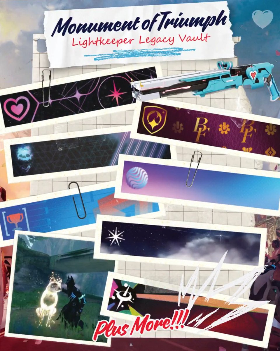 In celebration of Monument of Triumph and the memories, milestones and impact we've created together, we're opening the Lightkeeper Legacy Vault and giving our community access to rare and unreleased items to complete their collections. ♥️Donate now: