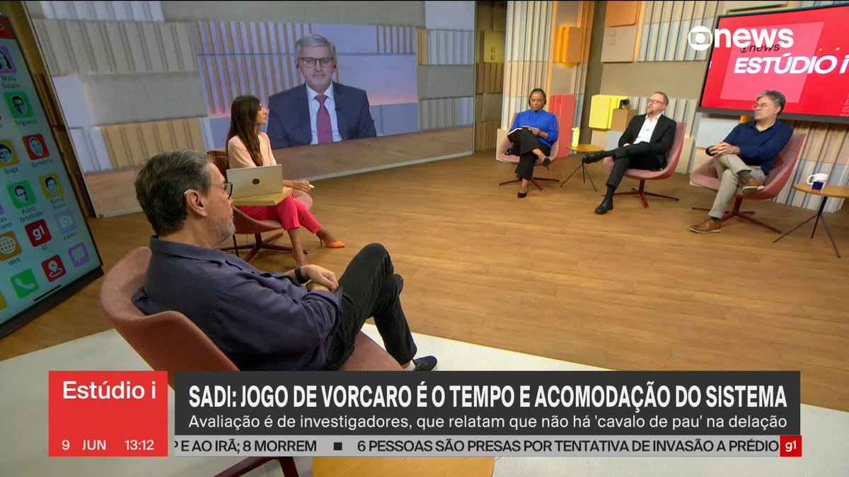 "Vorcaro está apostando que o sistema vai salvá-lo", apurou Andreia Sadi. Saiba mais. ➡ Assista: #GloboNews #Estúdioi