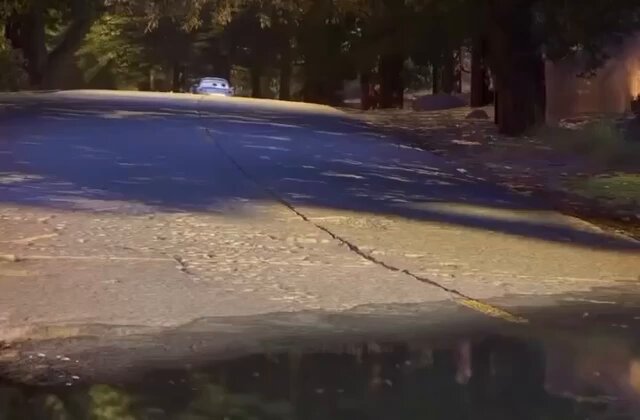 When you realize there was no mud on the road