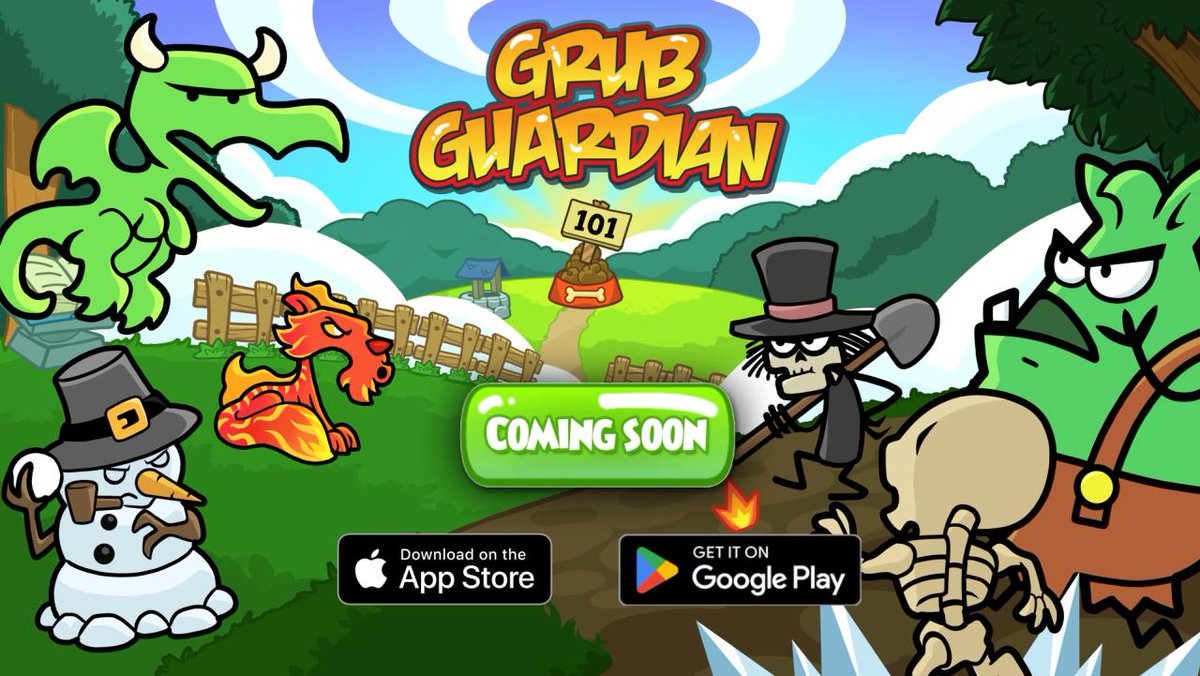 Get ready to defend your Grub. 🦴 Grub Guardian is soon returning to mobile devices with new updates! Wizard101 players and new guardians alike will be able to jump into fast-paced tower defense action, protect their Grub from hungry mobs, and earn rewards along the way. #GrubGuardian #ComingSoon