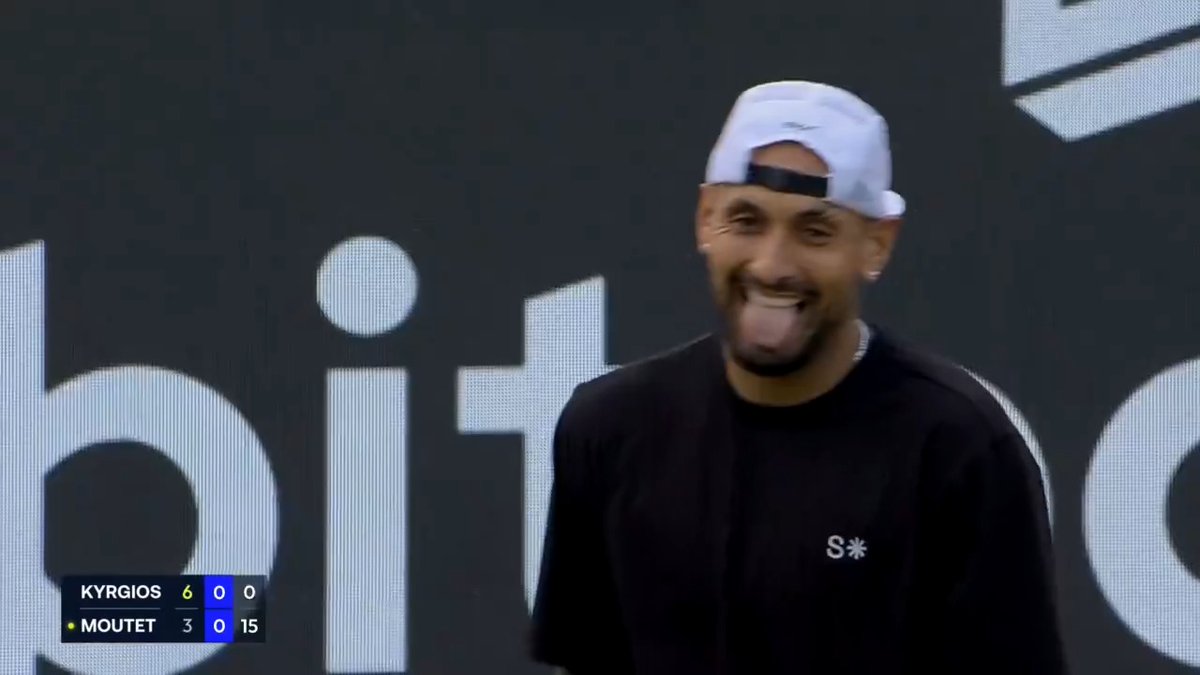 Todo es risas, diversión y buen tenis si están los dos en cancha. 😂🤣 #Moutet | #Kyrgios 📺 Mirá #Stuttgart en el Plan Premium de #DisneyPlus.
