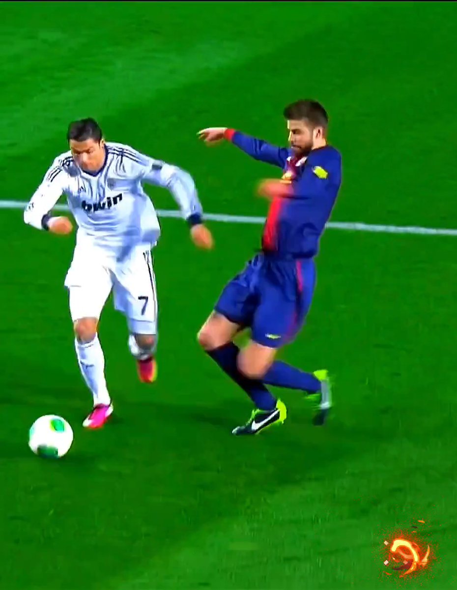 Cristiano Ronaldo'nun Pique'ye kurduğu üstünlük 🤯