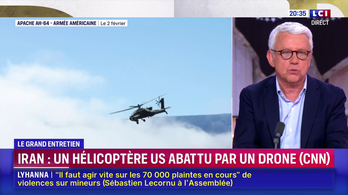 🔴 Un hélicoptère américain abattu par un drone iranien
