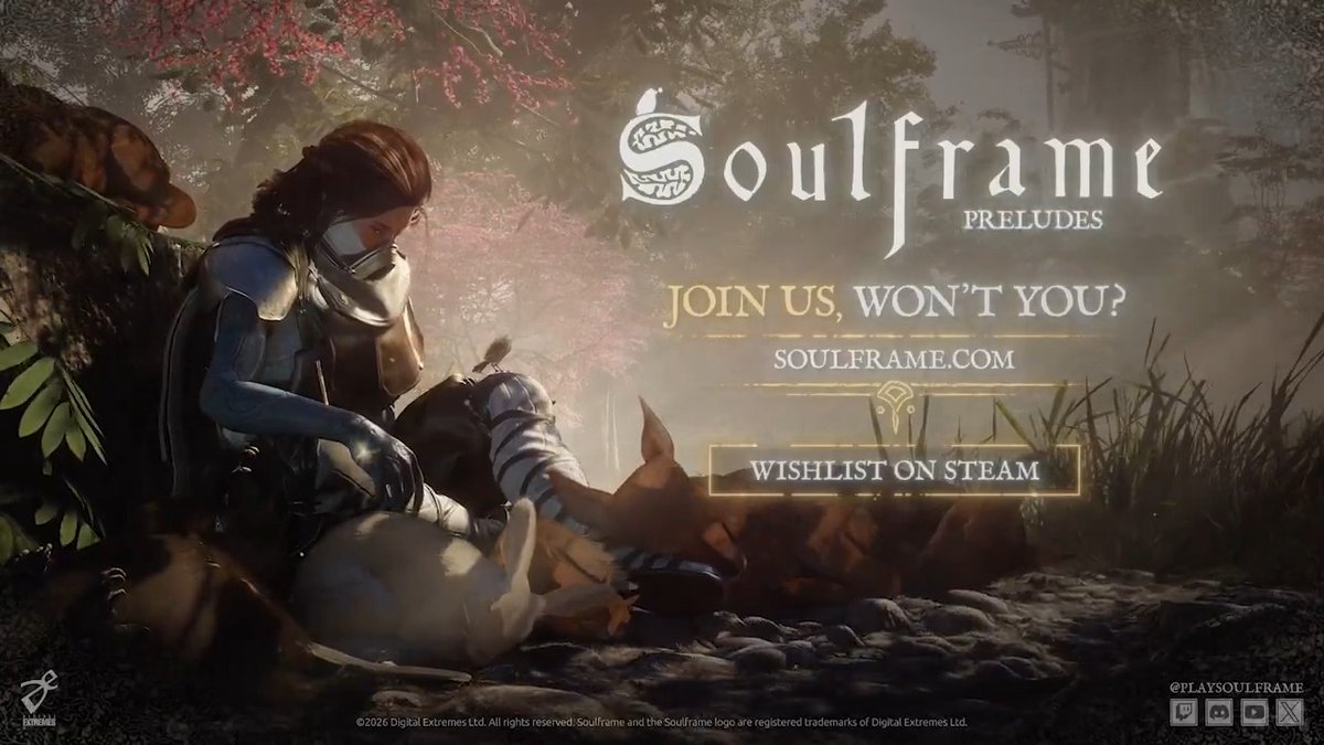 Soulframe is a new co-op fantasy action RPG from the creators of Warframe for players to discover and help shape during early development. Add Soulframe to your Steam Wishlist, or learn more at