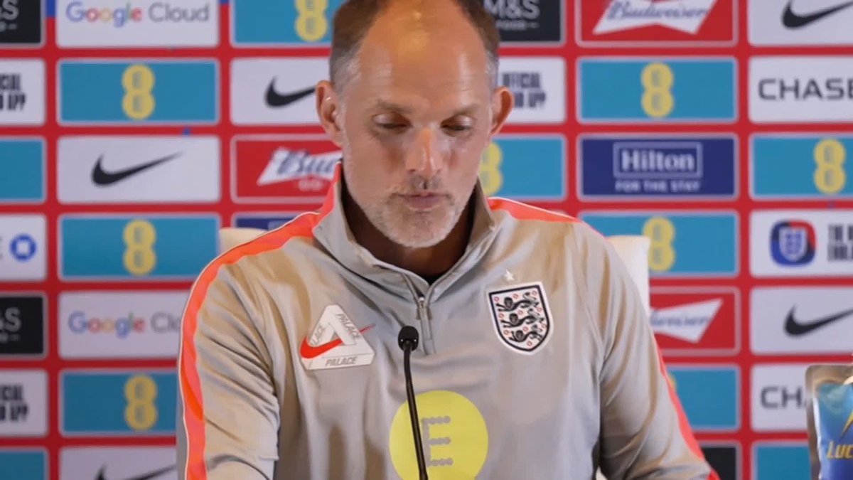 🗣️ "No one needs a break, everybody is available." Thomas Tuchel discusses how he'll approach England's final pre-World Cup friendly against Costa Rica.