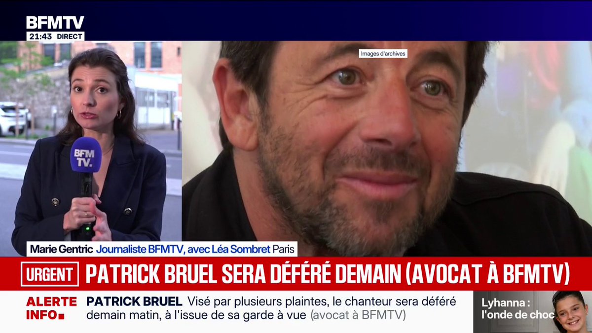 Visé par plusieurs plaintes, Patrick Bruel sera déféré demain matin, à l'issue de sa garde à vue