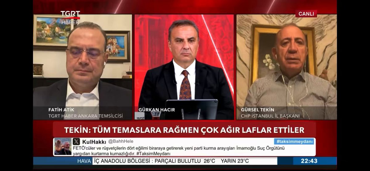 Gürsel Tekin: Israrla o bu kadar ağır cümleler kullanıyorlarsa, bu artık biz ayrışacağız bir arada duramayız demektir.