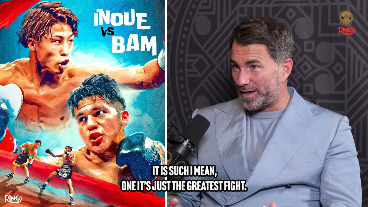 Eddie Hearn tells Rick Reeno that the time is now to make the Naoya Inoue vs Bam Rodriguez fight ๐ค Stream the latest episode of Mr. Verzace Podcast ๐๏ธ ๐ง Spotify: ๐ฑ Apple Podcast: ๐บ YouTube: