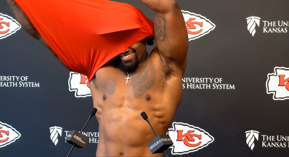 These Josh Simmons press conferences are getting wild