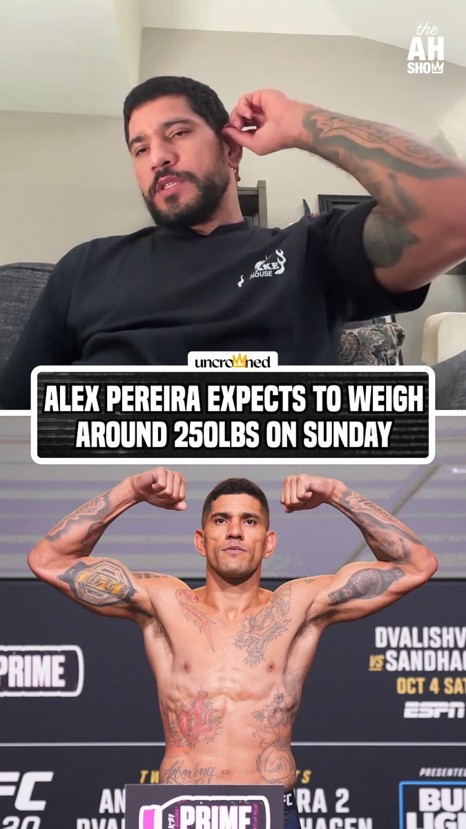 From 185 ➡️ 205 ➡️ 251 🤯💪 We're about to see a much different Poatan 🗿 #UFCWhiteHouse #HelwaniShow