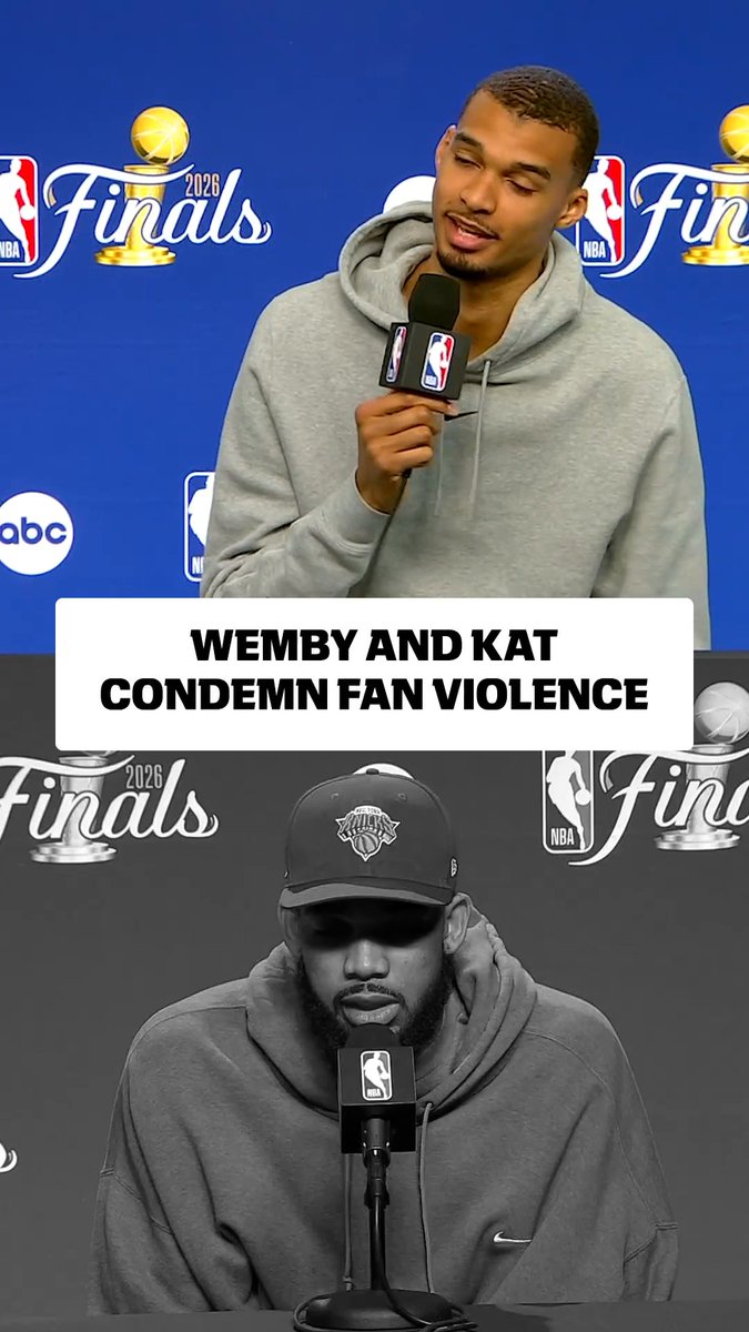 Victor Wembanyama and Karl-Anthony Towns condemned videos going around on social media that showed apparent Knicks fans attacking Spurs supporters.