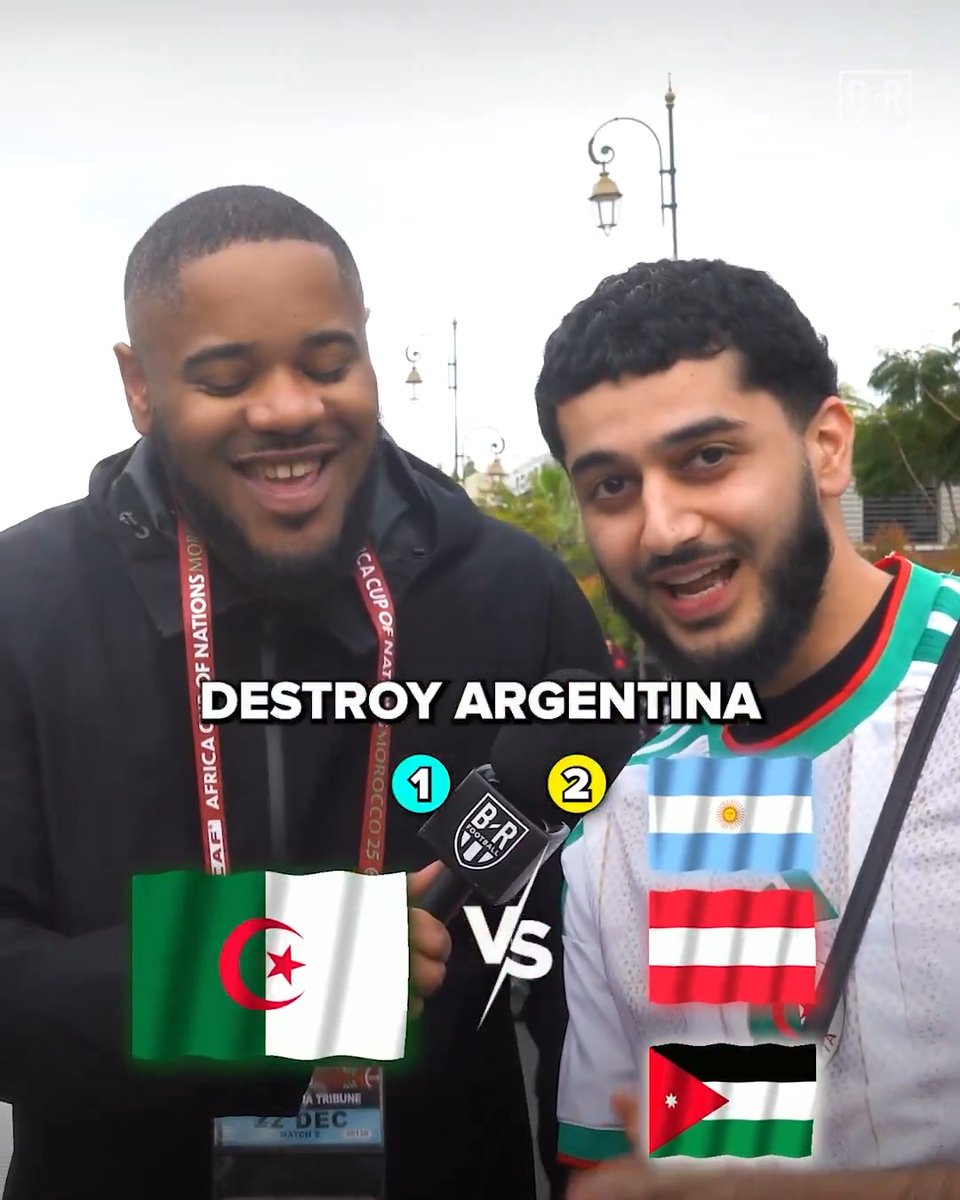 Algeria fans are split on their chances to top a World Cup group including defending champions Argentina 🇩🇿 (w/ Miles 🫰🏾🇬🇭)