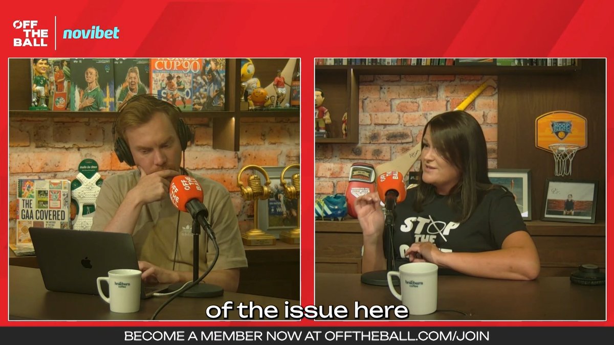 🗣️ 'It's not about it being played in Hungary, Timbuktu, Dublin or anywhere...!' Sinn Féin's Joanna Byrne TD addresses the reports that Ireland's Nations League clash with Israel will be moved to a neutral venue. | 🇮🇪🇮🇱 Football on Off The Ball with Novibet Ireland. Over 18s only | | Please gamble responsibly