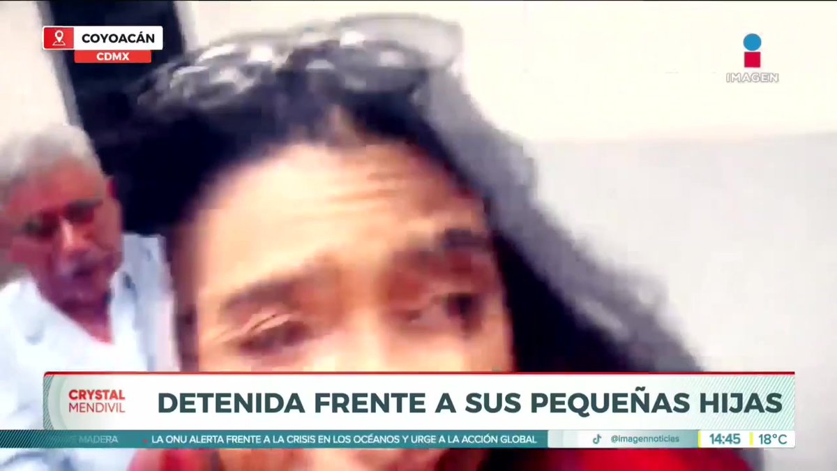 #CDMX | “¡No me voy a subir, me van a matar allí”: así fue detenida Tania cuando fue a recoger a sus hijas a la escuela en el centro de Coyoacán. Es acusada de maltrato animal por su expareja, aunque fuentes aseguran que la acusación es falsa.