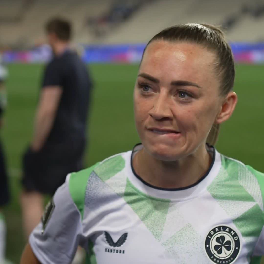 🇫🇷 1-0 🇮🇪 Katie McCabe reflects on what might have been after Ireland's defeat in Grenoble #coygig #ireland