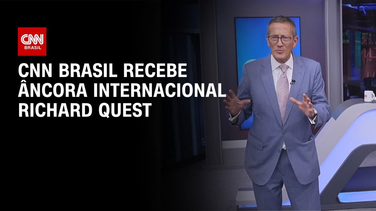 CNN Brasil recebe âncora Richard Quest; assista #HoraH