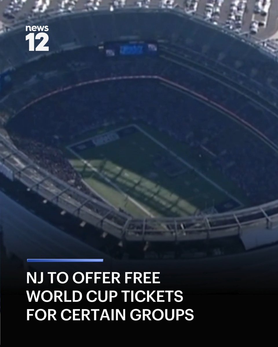 FREE TICKETS: New Jersey announces 770 free World Cup tickets for residents, healthcare workers and patients. - #News12NJ #FIFA