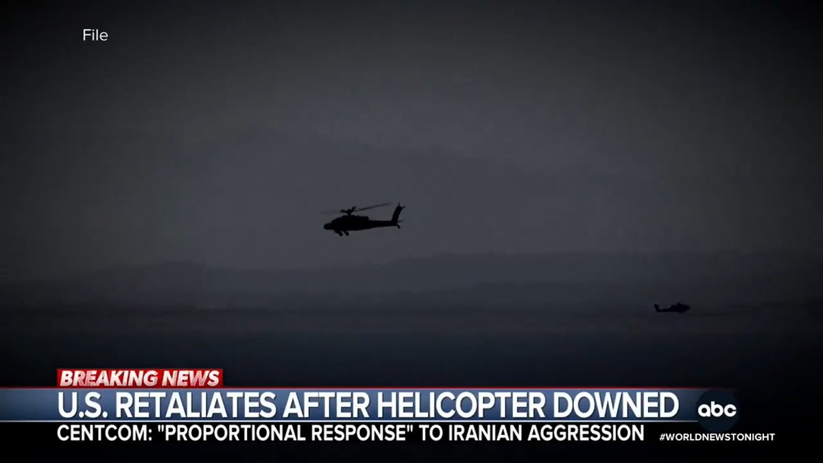The U.S. launched retaliatory strikes against Iran in response to the downing of an Apache helicopter near the Strait of Hormuz. Two pilots were rescued by a drone boat, in a first-of-its-kind operation in the dark of night. Martha Raddatz reports.