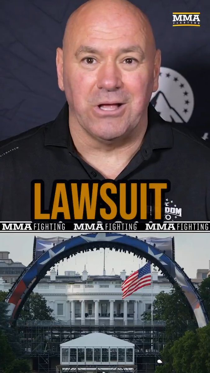 Dana White REACTS to lawsuit threatening to shut down #UFCWhiteHouse. 'We were expecting a lawsuit. ... We thought it would be sooner'