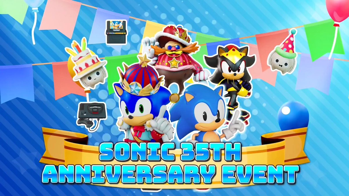 【もうすぐソニックの誕生日！】 /／ 『ソニックランブル パーティ』 ソニック35thアニバーサーリーイベント 6/10(水)17:00より開催決定！➰🔵 \＼ 開催に先がけてイベントの詳細を動画で公開！ ぜひご視聴ください👀