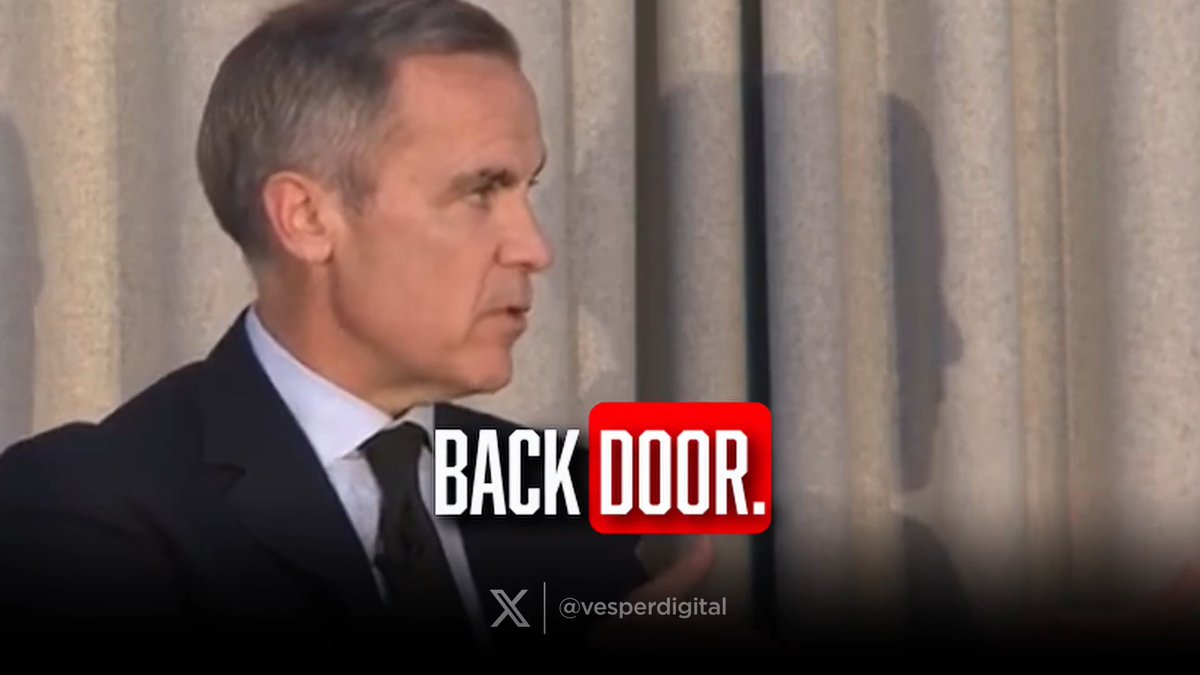 🚨𝗙𝗜𝗡𝗔𝗟𝗟𝗬 𝗙𝗢𝗨𝗡𝗗 𝗜𝗧... 𝟮 𝗠𝗢𝗡𝗧𝗛𝗦!!!🚨 Carney admits on tape: When voters blocked his ESG plans, "We" Central Bankers acted like "Regulators" going around the voters through the BACK DOOR! Manipulating fossil fuel prices by withholding lending. Now he's PM!🙃