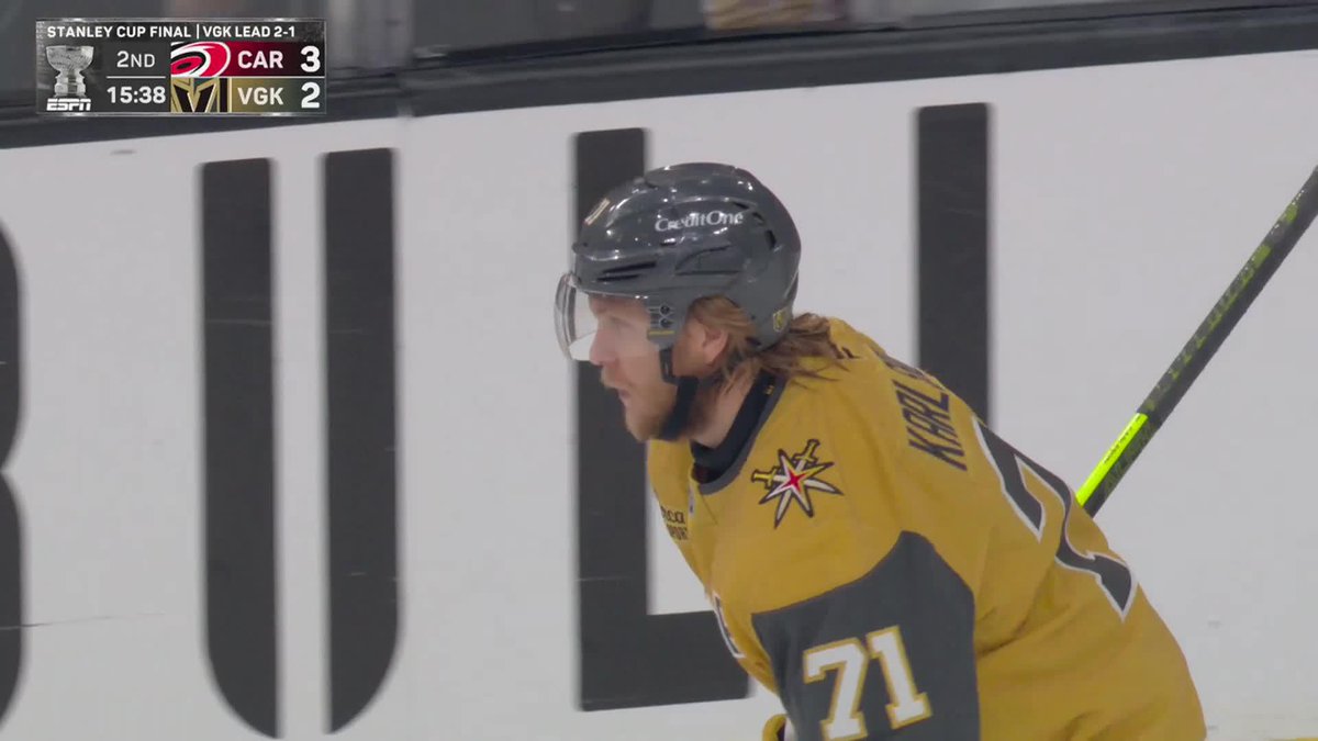 MARNER BRINGS IT IN, ANDERSSON BRINGS IT AROUND THE NET AND KARLSSON BRINGS IT HOME 🚨 WE GOT A 1 GOAL GAME 👀