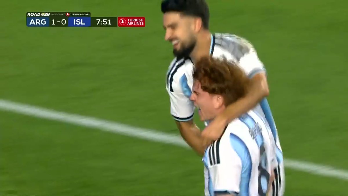 Valentín Barco ¡Gol de Argentina en amistoso ante Islandia! ⚽ 💥