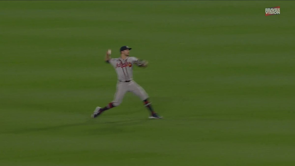 Eli White uncorks an unbelievable throw to preserve the Atlanta Braves lead 🤩